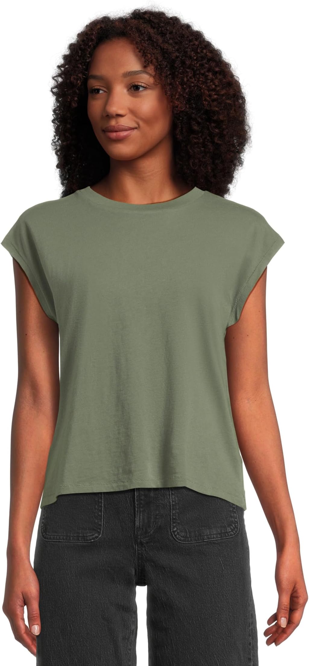 

Топ Madewell Northside Vintage Muscle Tank, цвет Foraged Green
