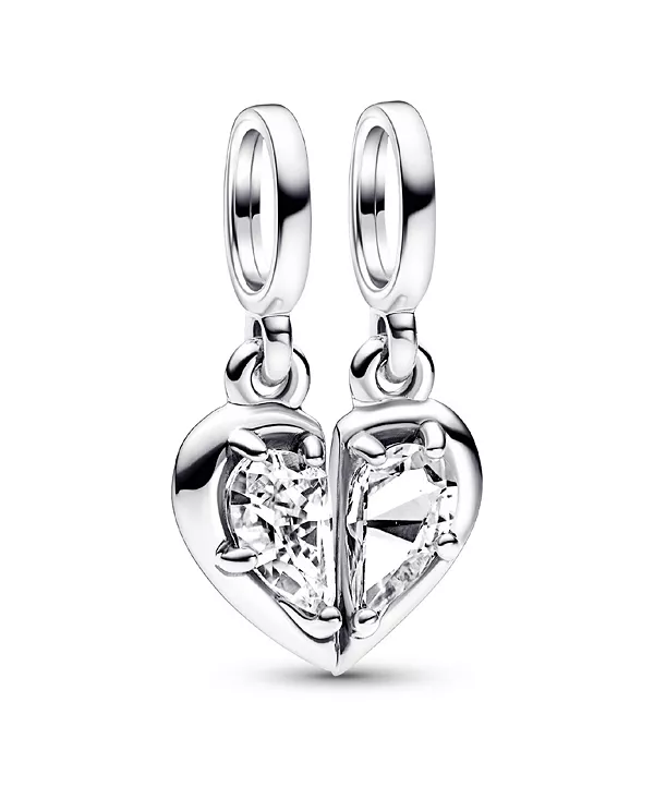 

Подвеска-Шарм «Мать-дочь» из кубического циркония, разъемная Pandora, silver