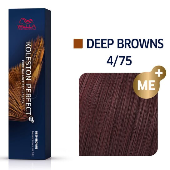 

Стойкая краска для волос 4/75 60мл Wella Koleston Perfect ME+