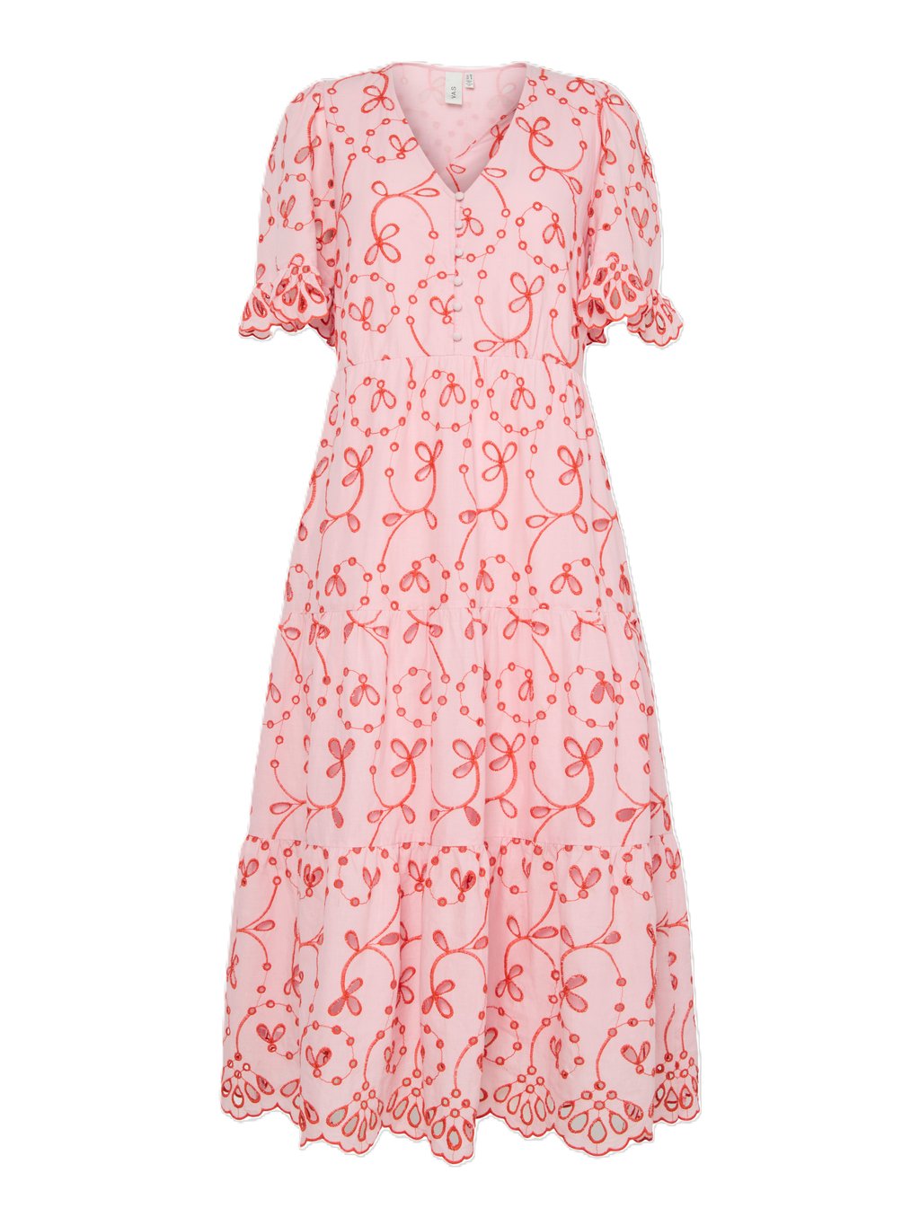 

Повседневное платье KANIKKA CONTRAST MIDI DRESS YAS, коралловый
