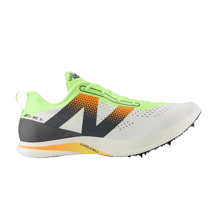 

Кроссовки New Balance FuelCell SuperComp MDXv3 White Bleached Lime Glo, белый