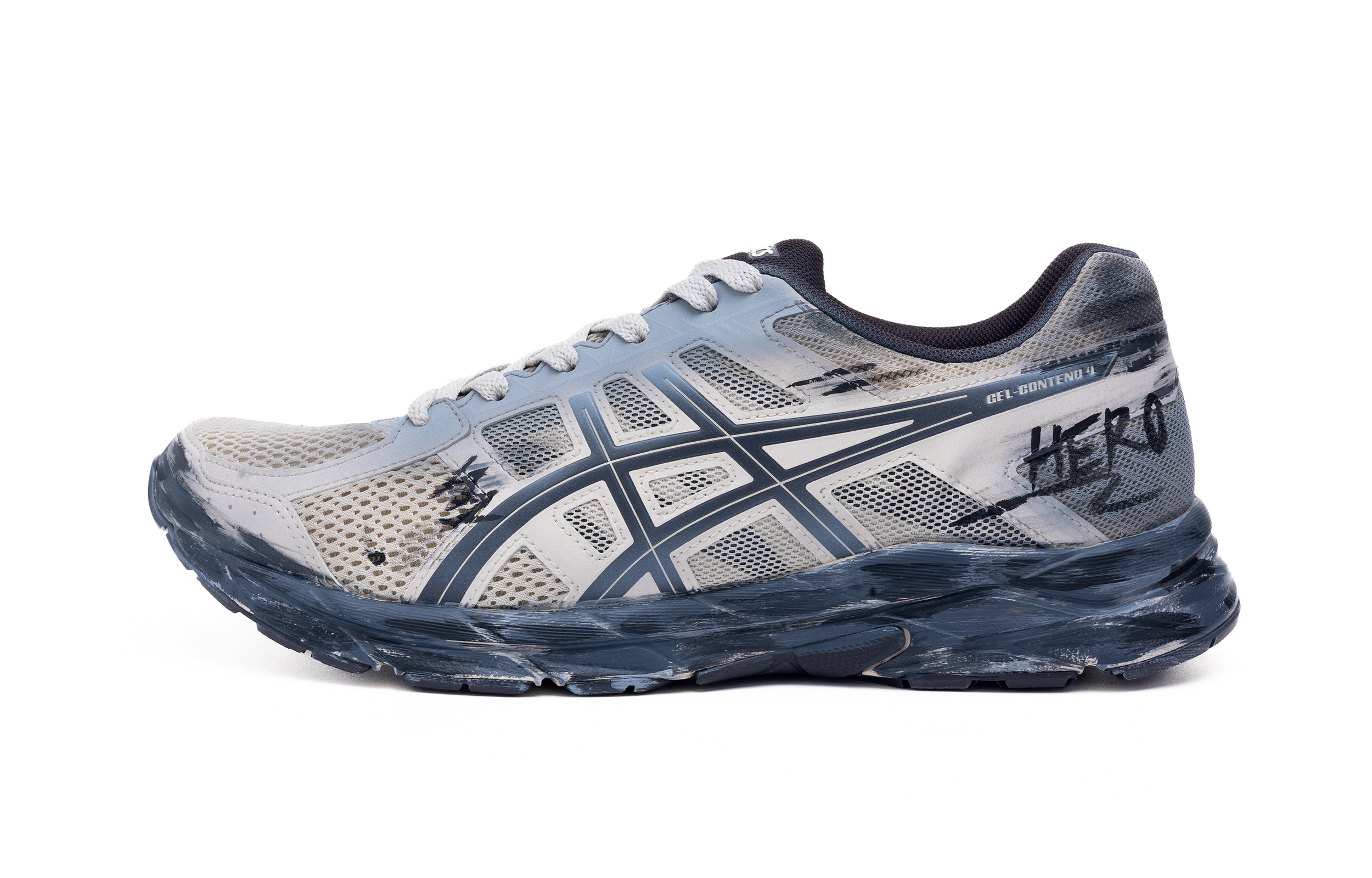 

ASICS Кроссовки для бега Gel Contend 4, низкие, мужские, серо-бежевые
