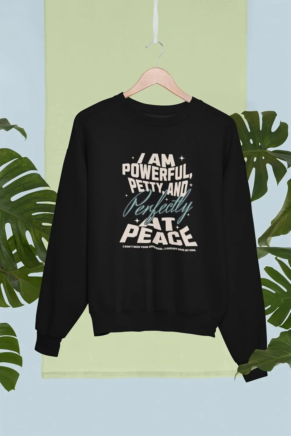 Альтернативный унисекс свитшот Heavy Blend — Powerful and Petty — готический пуловер — фото 2