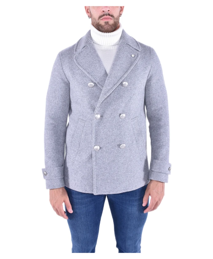 

Двубортный пиджак Sartorial L.B.M. 1911, серый