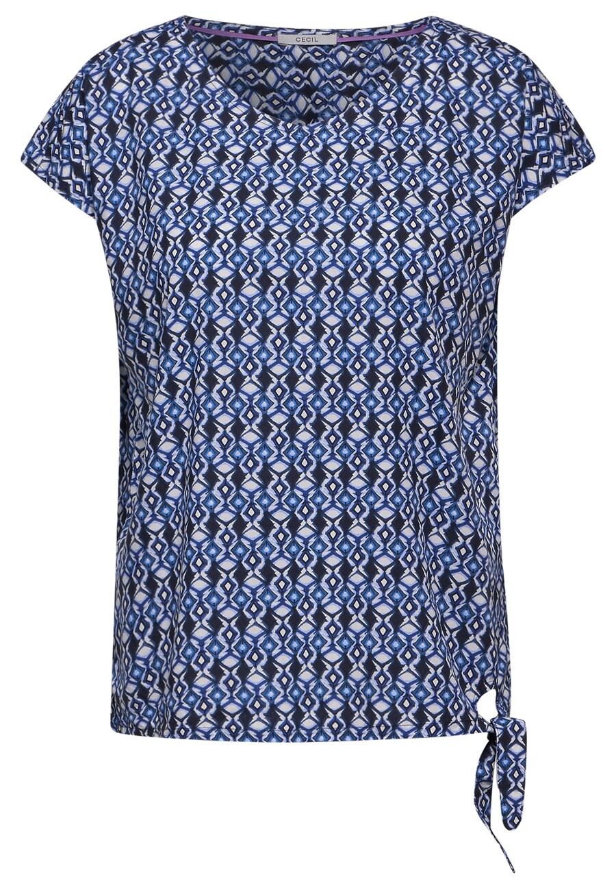 

Блузка с коротким рукавом CECIL Blouse, синий