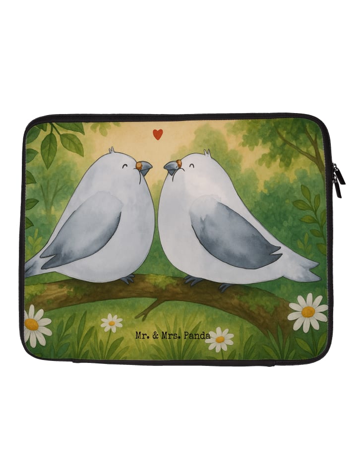 

Mr. & Mrs. Panda Сумка для ноутбука Turtledoves Love, дизайн без аббревиатуры... белого цвета
