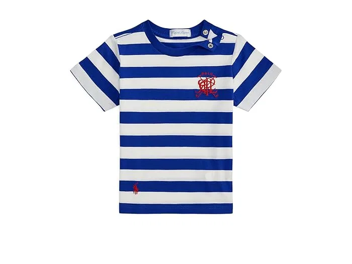 Футболка поло с вышивкой Polo Ralph Lauren Kids, New Sapphire/White