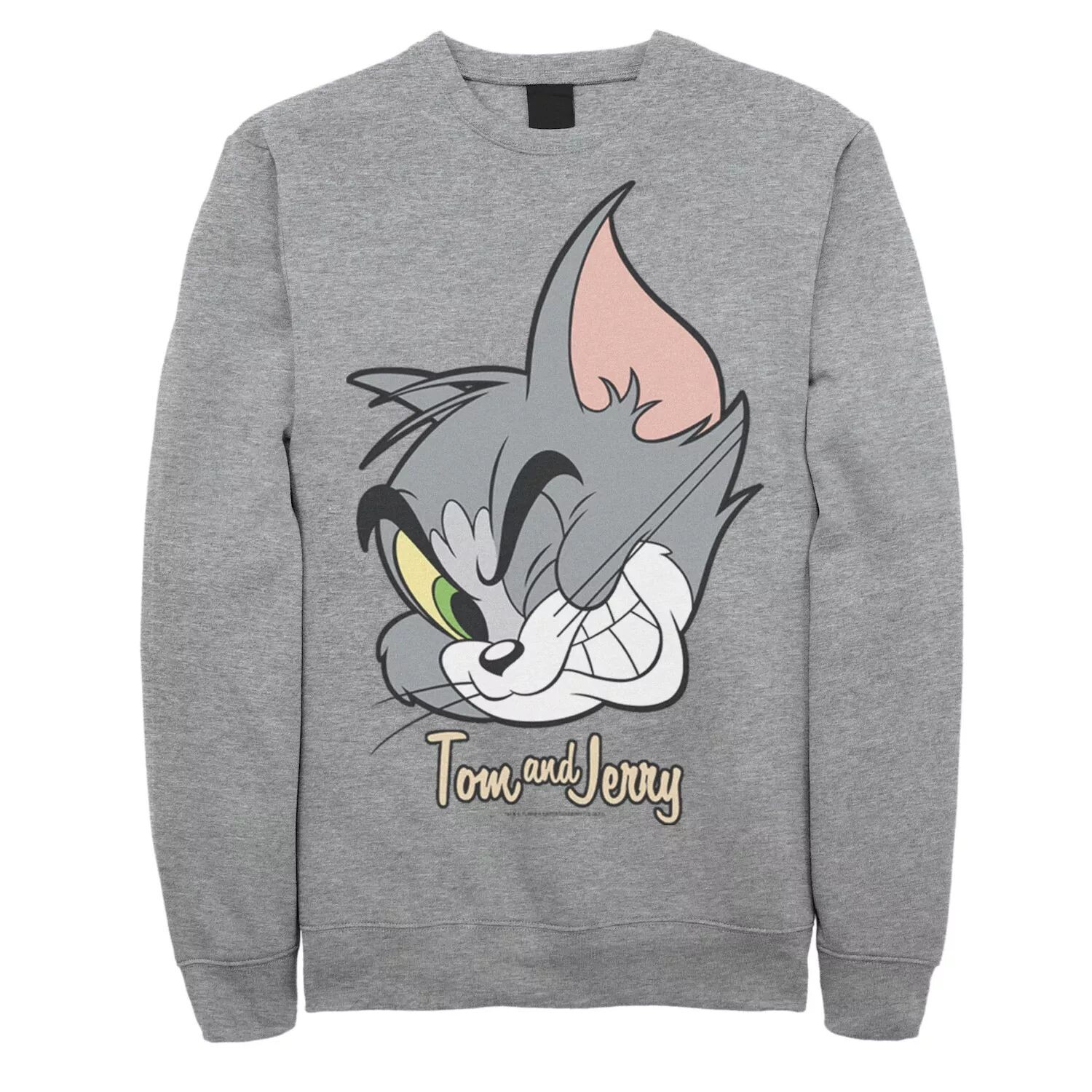 

Мужская толстовка с большим лицом Tom And Jerry Tom Cat Licensed Character