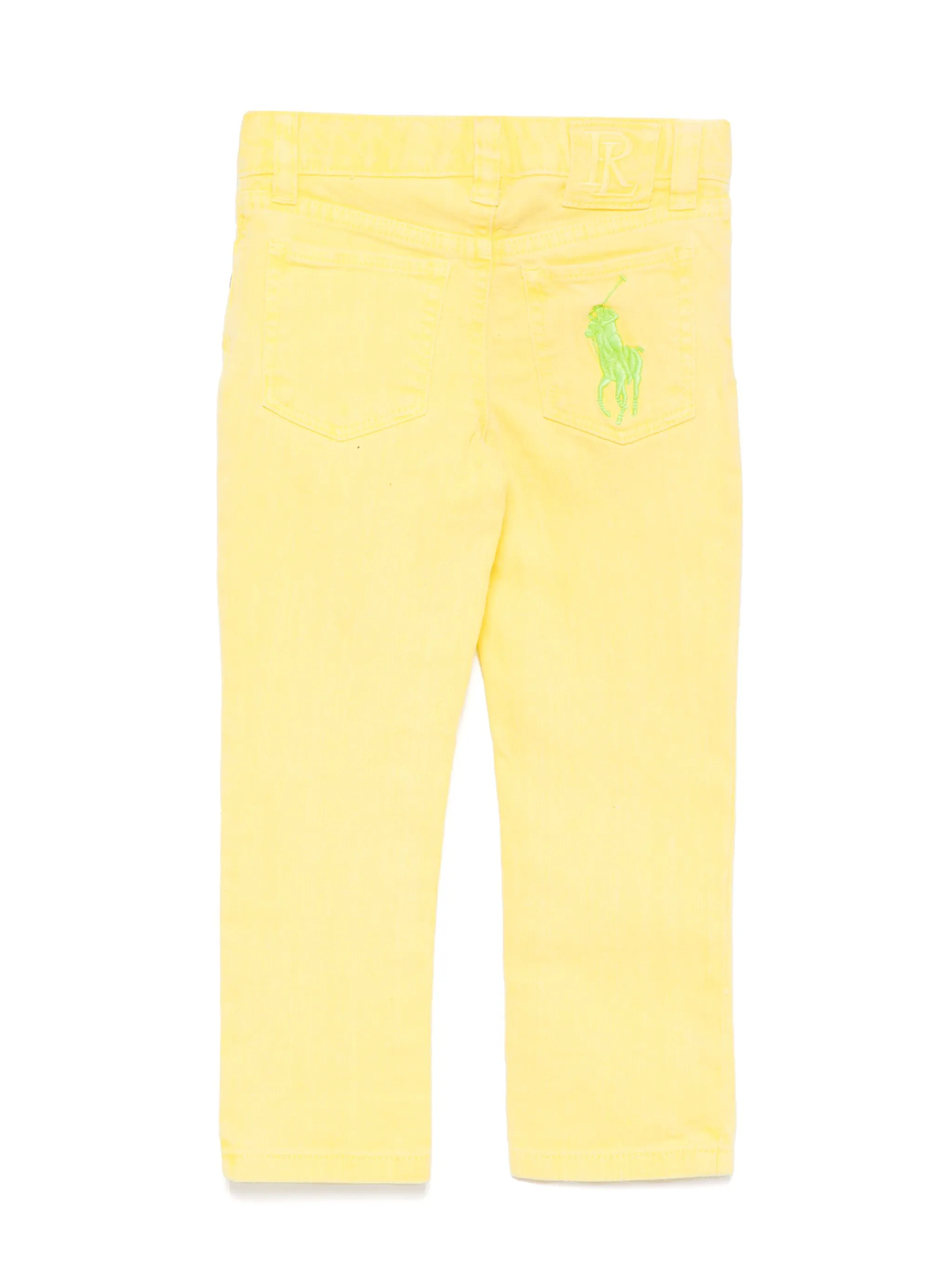 Прямые джинсы Polo Ralph Lauren Kids, желтый — фото 2