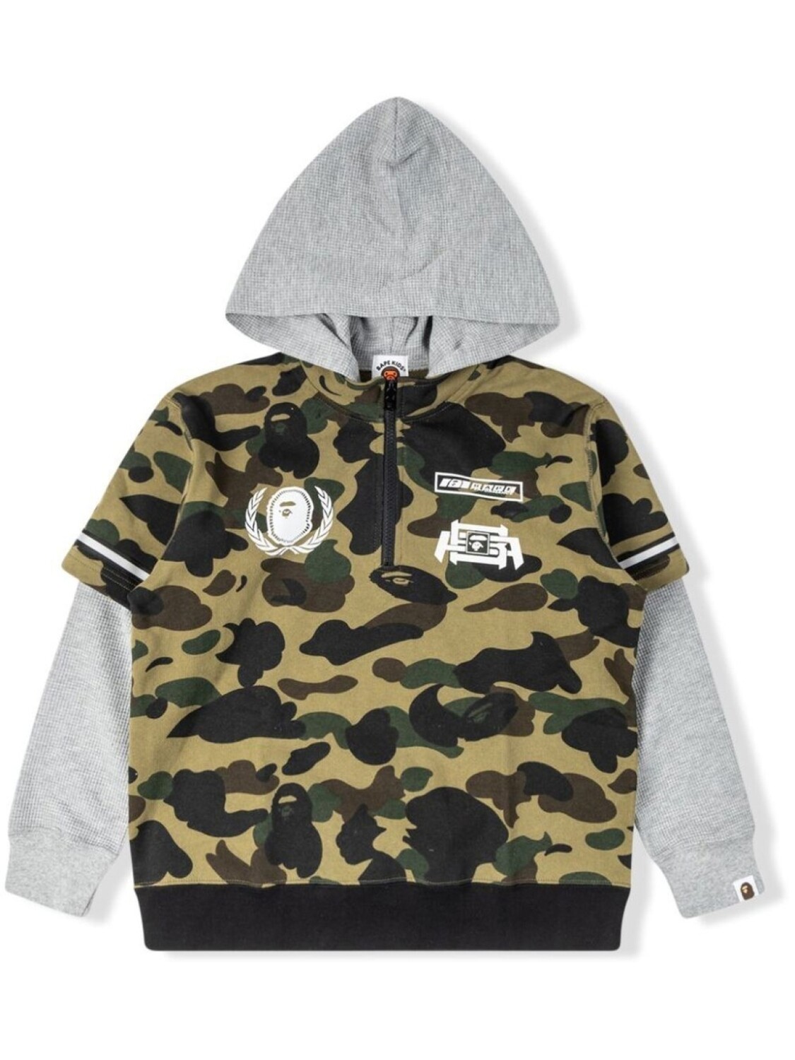 

Худи 1st Camo Bape Racing Layer A BATHING APE, зеленый