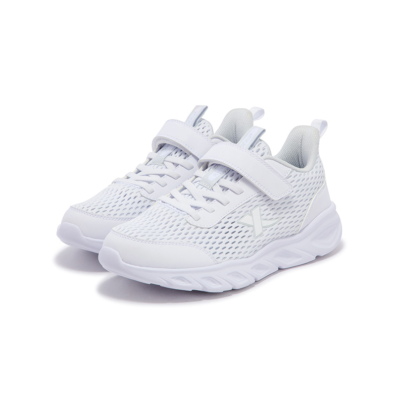 Непромокаемые дышащие низкие кроссовки для бега white moonlight gray детские XTEP, белый Moonсветло-серый — фото 3