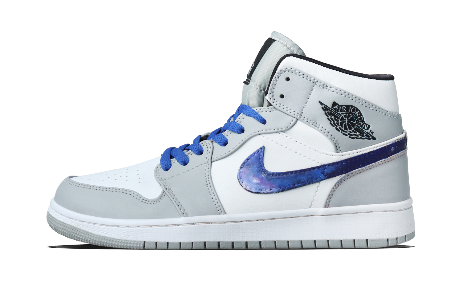 

Jordan Air 1 Starlight Synthetic Leather Abrasion Resistant Mid top Vintage Basketball Shoes Unisex Purple