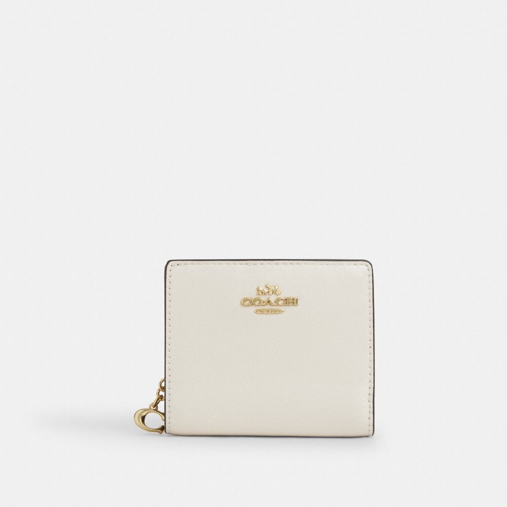 

Кошелек Snap COACH, цвет gold/pearl