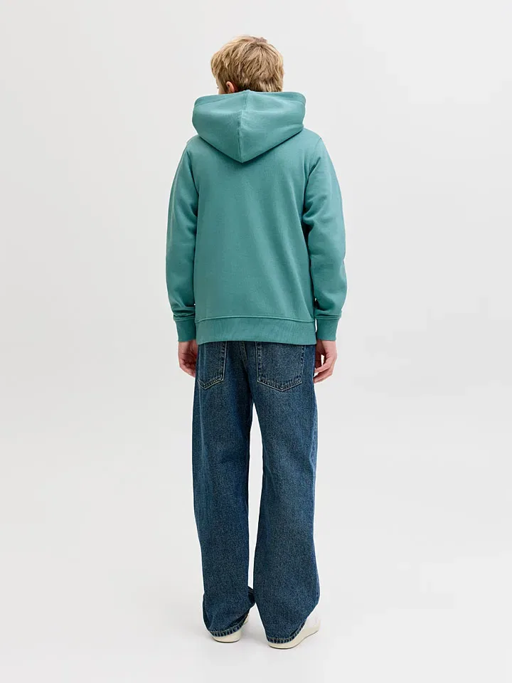 Капюшон, хлопок, JACK & JONES Junior, зеленый — фото 4