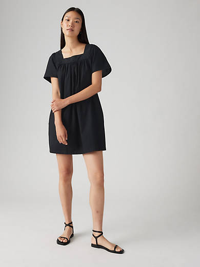 

Платье Babydoll из хлопка и льна Ambre Levi's, цвет Anthracite Night - Black