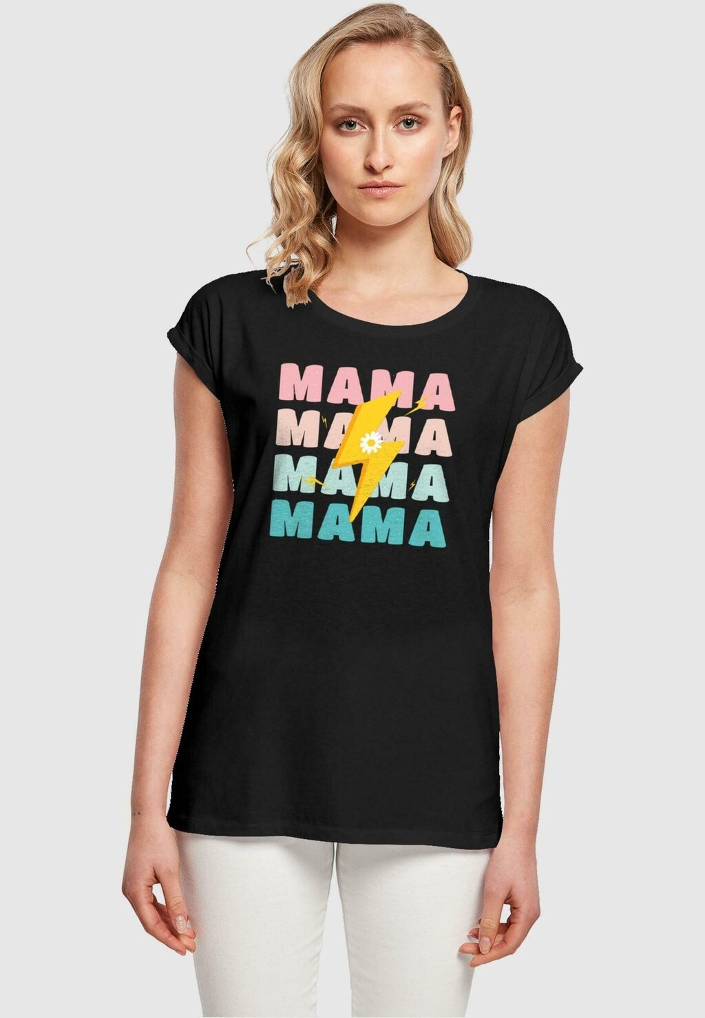 

Футболка с принтом MOTHERS DAY MAMA Merchcode, черный