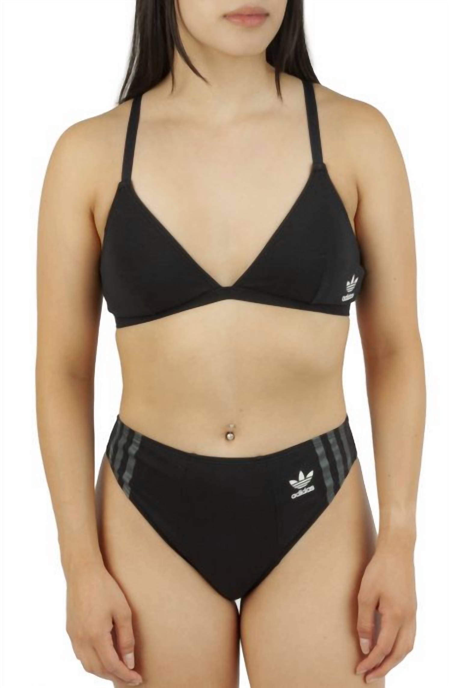 

Бюстгальтер Tri Bralette черного цвета Adidas