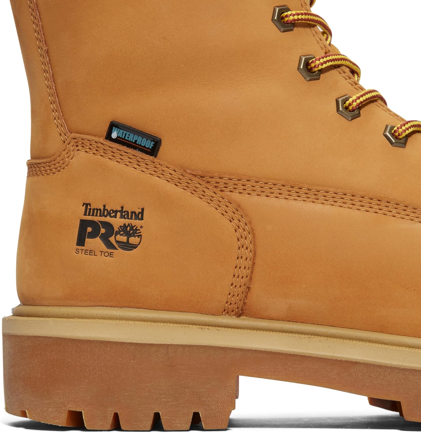 Timberland PRO мужские промышленные рабочие ботинки с 8-дюймовым стальным защитным носком, утепленные, водонепроницаемые, с технологией Direct Attach, Wheat-2024 New — фото 3