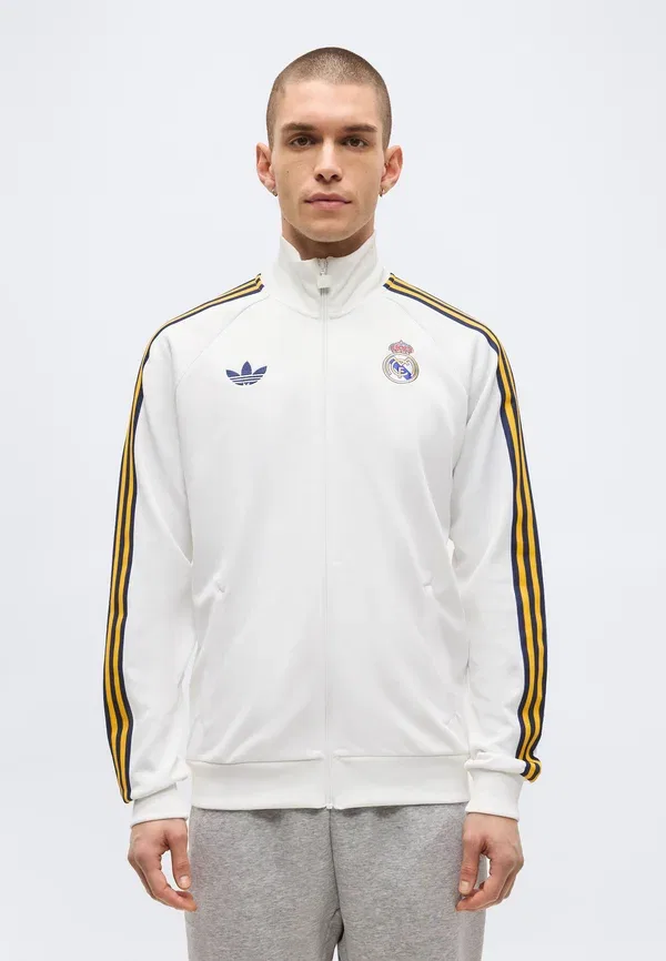 Толстовка Real Madrid Track Club Wear Adidas Originals, белый