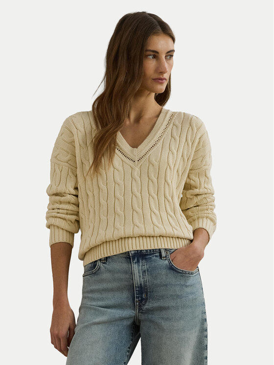 

Свободный свитер 200971374002 Lauren Ralph Lauren, бежевый