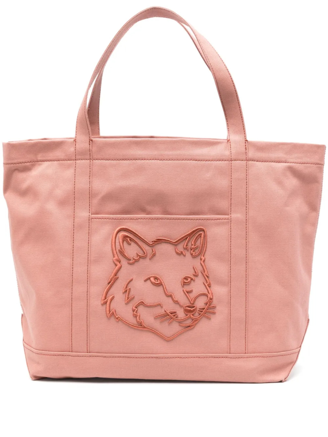 

Большая сумка-тоут Fox Head Maison Kitsuné, розовый