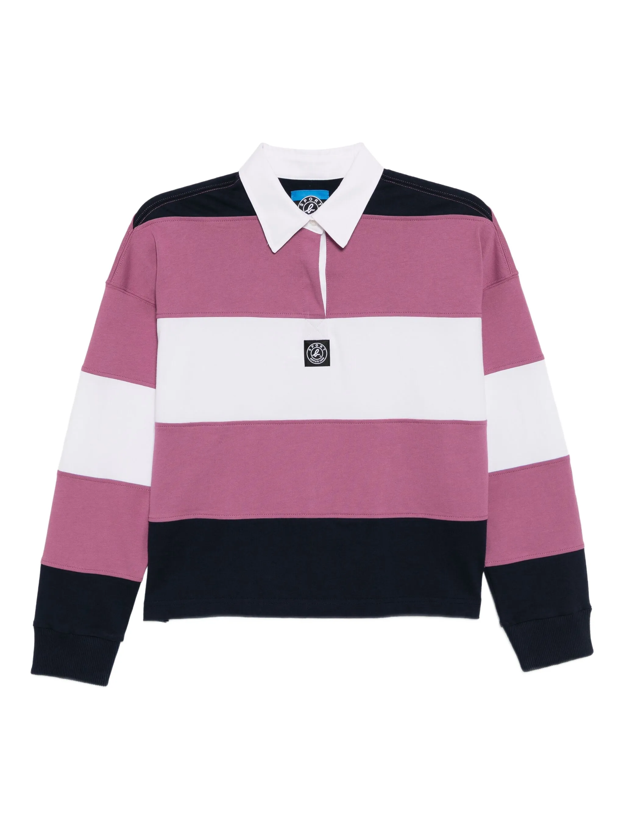 

Рубашка поло с нашивкой-логотипом Sport B. By Agnès B., розовый