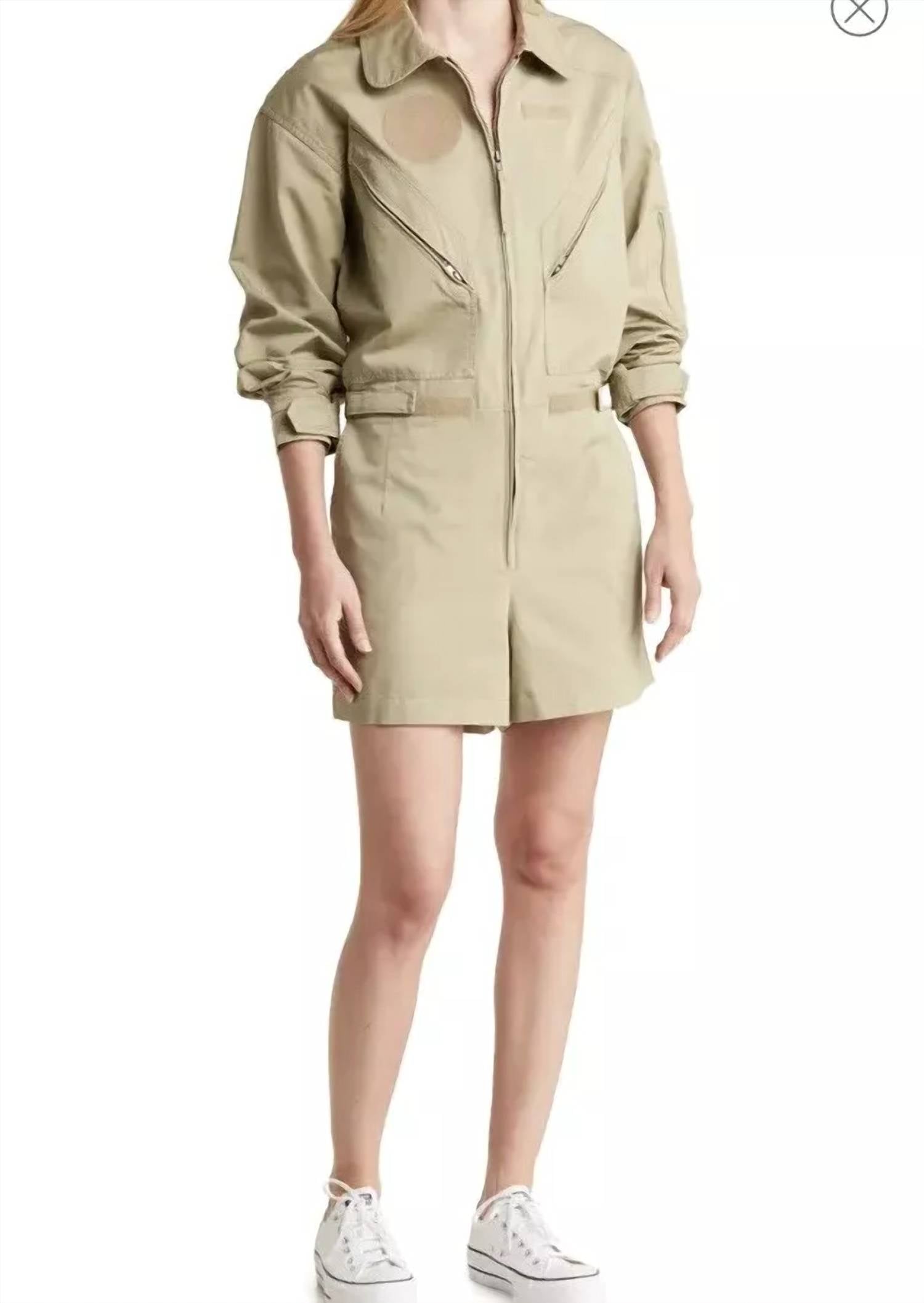 

Натуральный комбинезон Natural Flight в цвете почтовый хаки GOOD AMERICAN