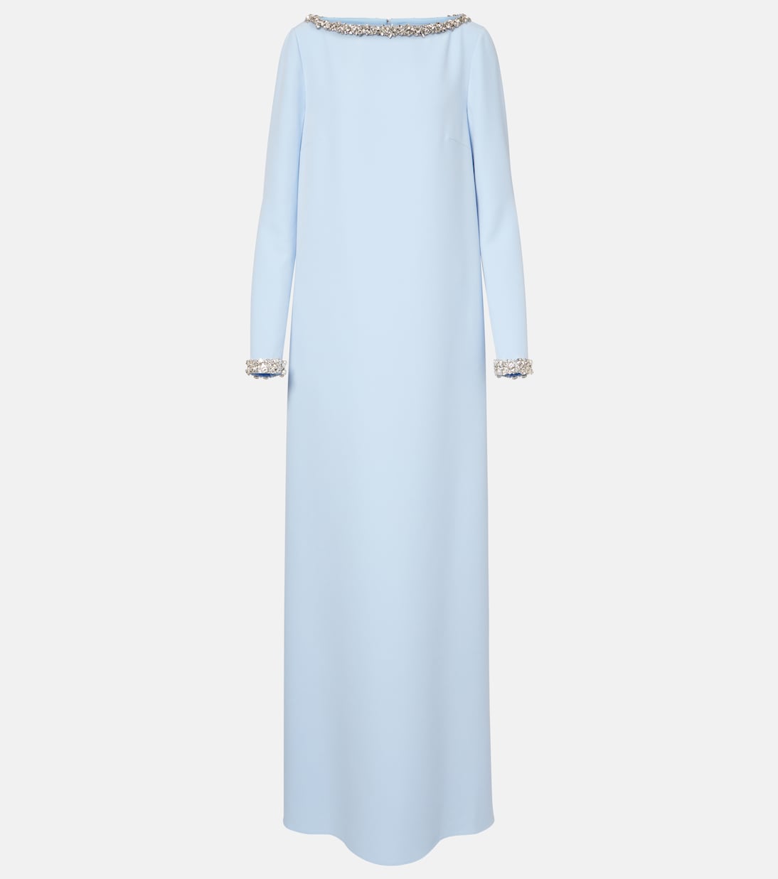 

Украшенное платье с накидкой Naimal Safiyaa, Pale Blue With Crystal