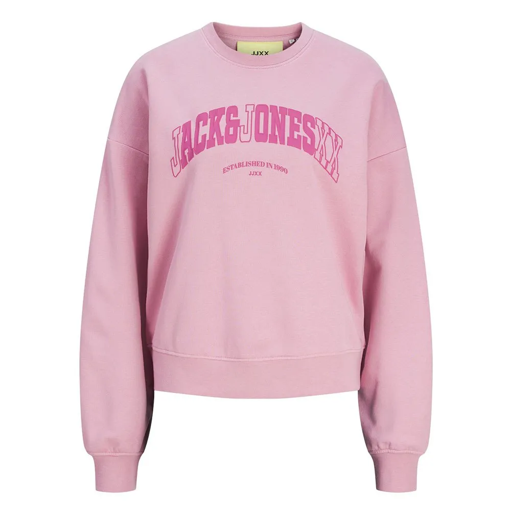 

Толстовка Jack & Jones Ava Rlx Ls JJXX, розовый
