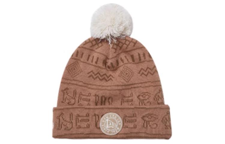 

New Era Хлопковая акриловая унисекс шапка бежевая, Khaki