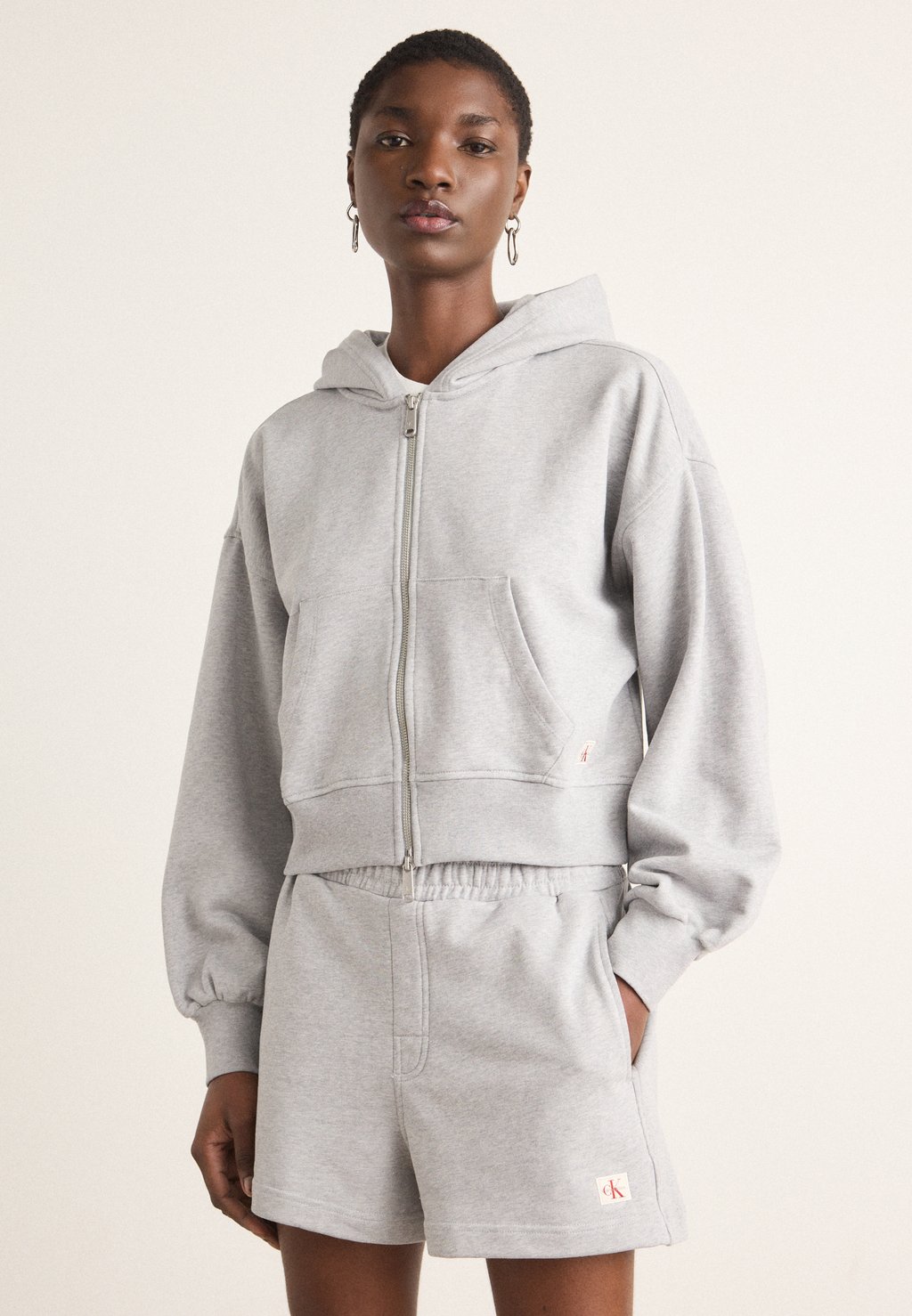 

Толстовка на молнии Calvin Klein Jeans, серый