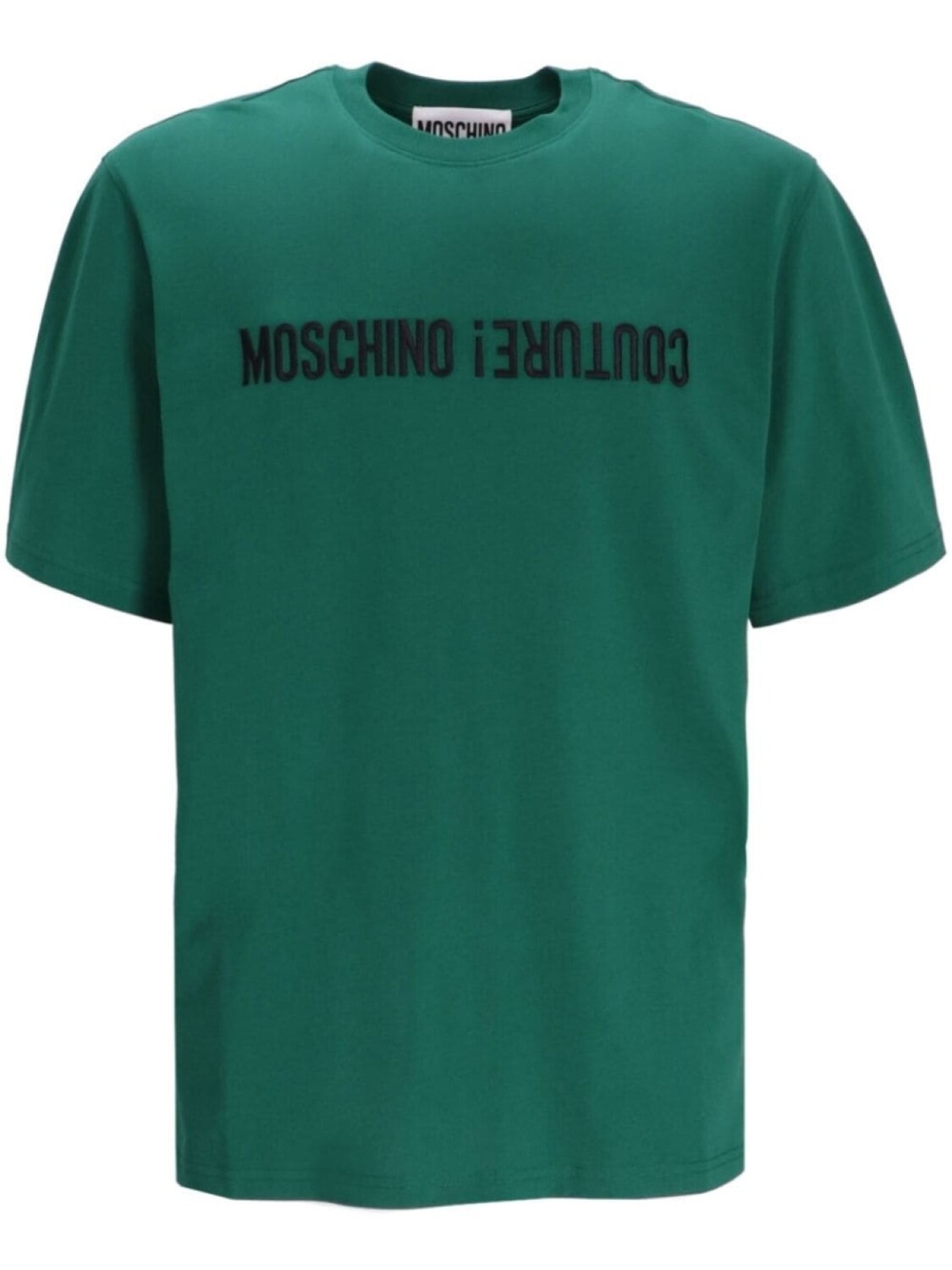 

Moschino футболка из хлопка с логотипом, зеленый