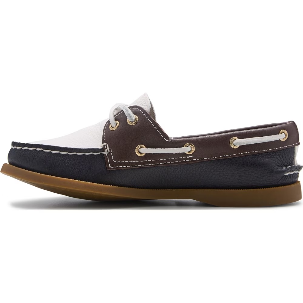 Подлинные оригинальные кожаные туфли-лодочки с двумя люверсами Sperry, мультиколор — фото 3