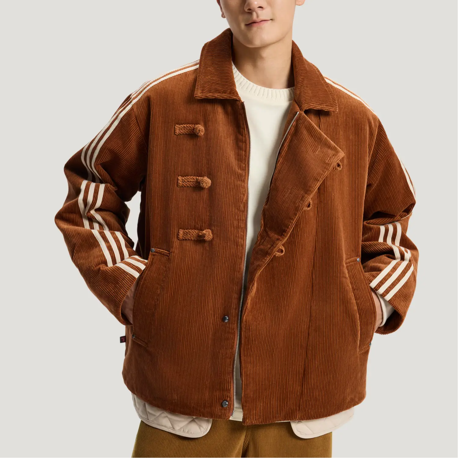 Куртка-пуховик New Year FW25 PAD JACKET, унисекс Adidas Originals, темный bronze — фото 4