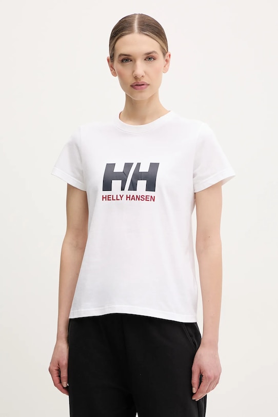 

Хлопковая футболка HH LOGO Helly Hansen, белый
