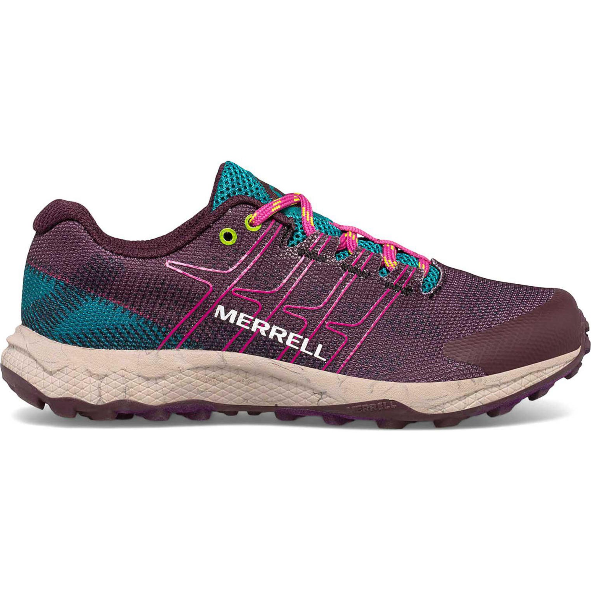 Детские кроссовки для бега по пересеченной местности Moab Flight Trail Running Shoes Merrell, Burgundy