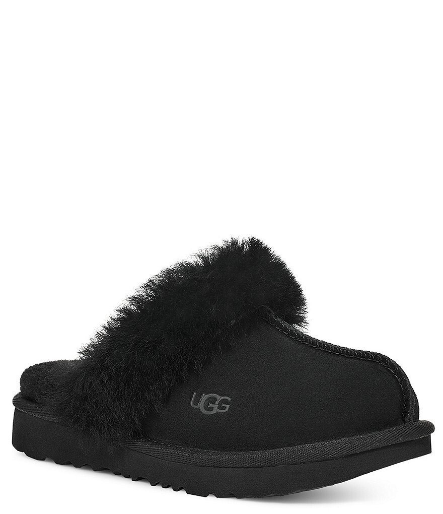 

Замшевые слипоны UGG Kids' Cozy II (Молодежные), черный