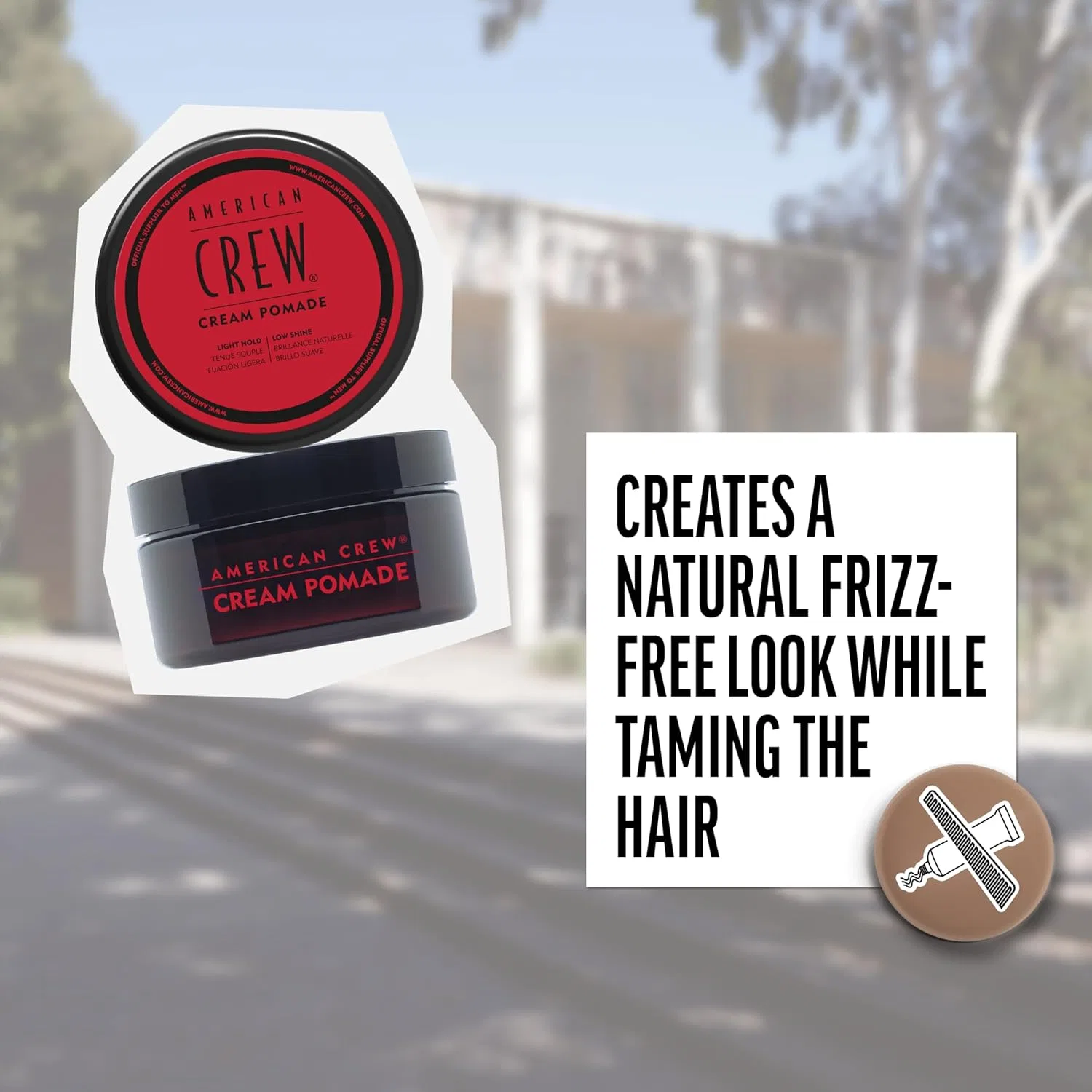 Мужская кремовая помада для волос «Cream Pomade» от AMERICAN CREW American Crew — фото 4