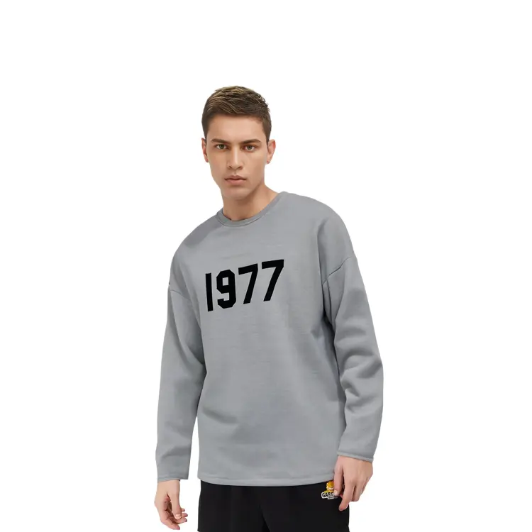 SS22 Толстовка мужская темно-овсяная Fear Of God Essentials, серый — фото 3