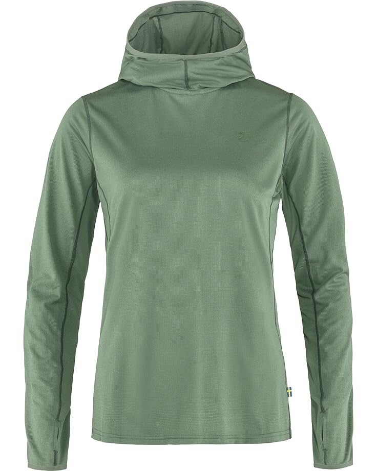 

Худи Fjällräven Abisko Sun-Hoodie, цвет Patina Green
