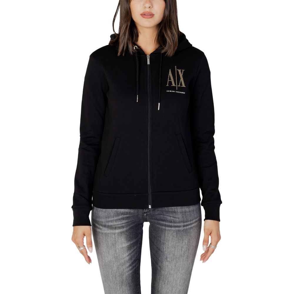 

Двухцветный хлопковый свитер Armani Exchange
