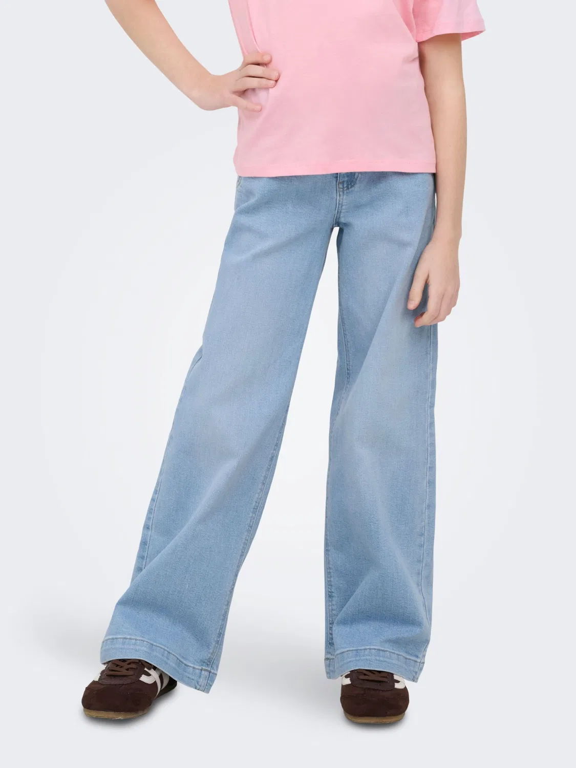 Широкие джинсы 'KOGNew' Only Girls, Blue Denim — фото 3