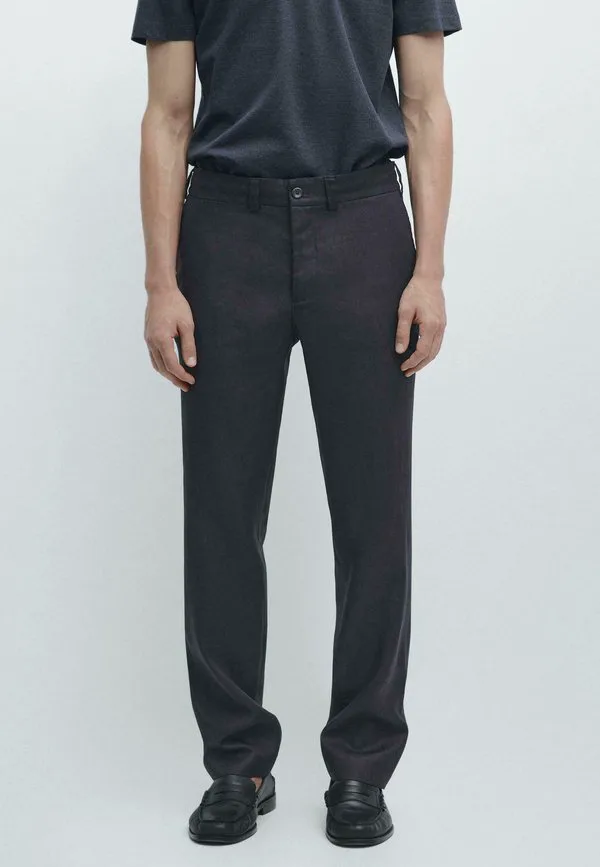 Брюки с эластичным поясом Massimo Dutti, Dark Blue