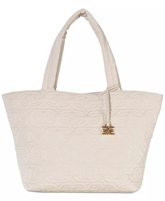 

Сумка-тоут Ethyl Top Zip, средняя, ​​East West Sam Edelman, слоновая кость/кремовый