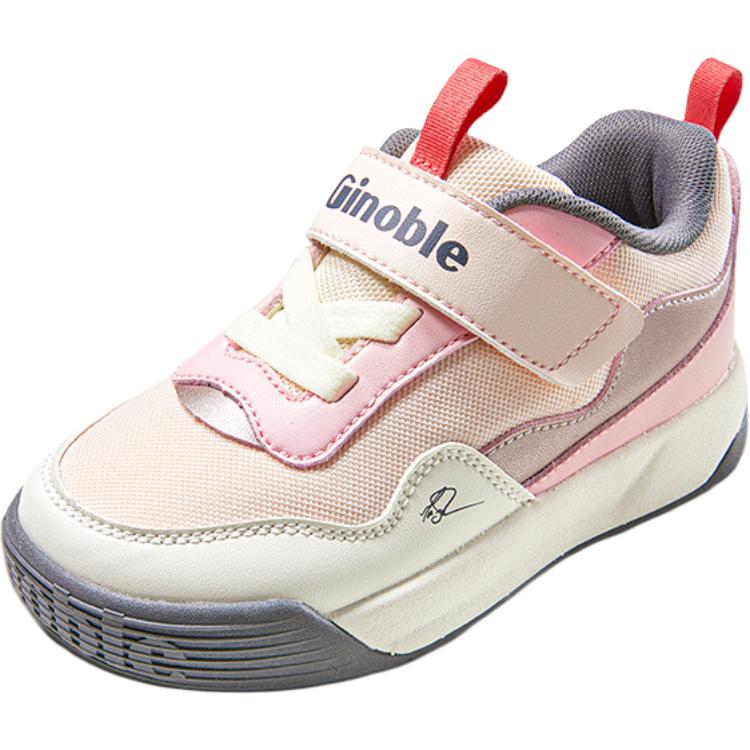

Износостойкие, легкие, амортизирующие, поддерживающие, низкие детские туфли для младенцев и малышей GINOBLE, розовый/белый