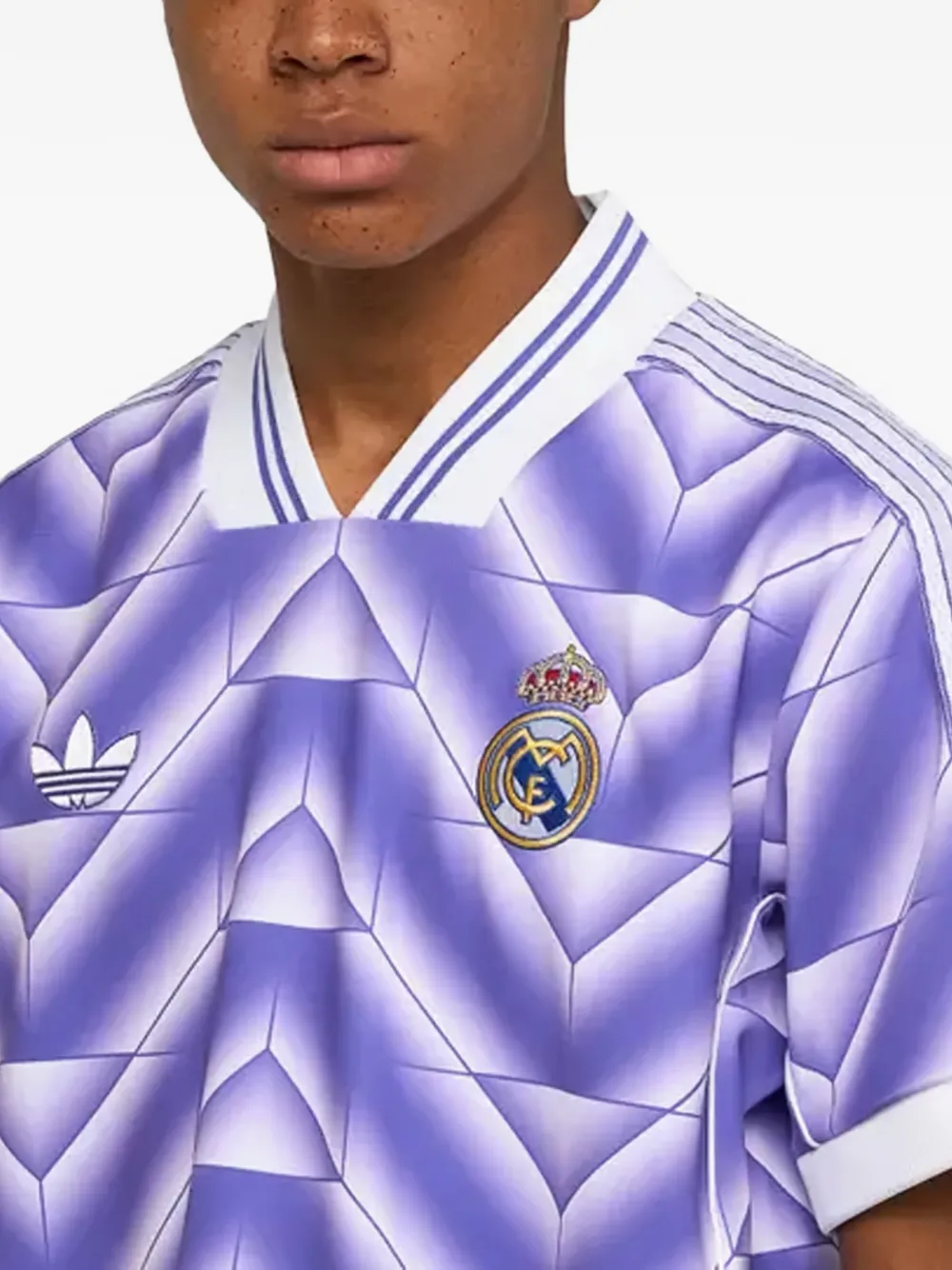 Футболка Real Madrid LFSTLR Adidas, фиолетовый — фото 3