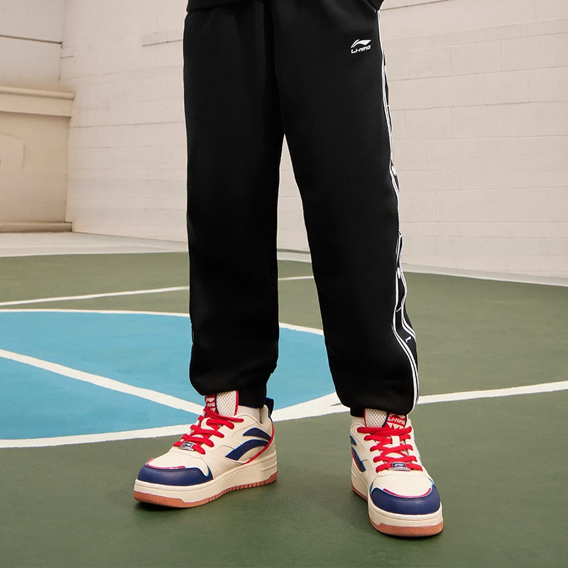 LINING YOUNG Детские кроссовки для скейтбординга Sports Life Collection Shock Absorbers Low Top, синие, белые — фото 3
