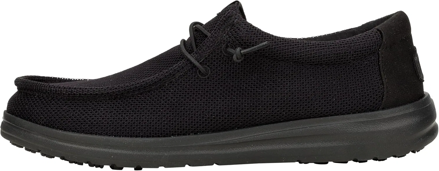 Мужские рабочие тапочки HEYDUDE Wally, Black Mesh