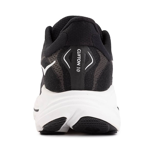 Кроссовки Womens HOKA Clifton 10 Athletic Shoe, черный/белый — фото 4