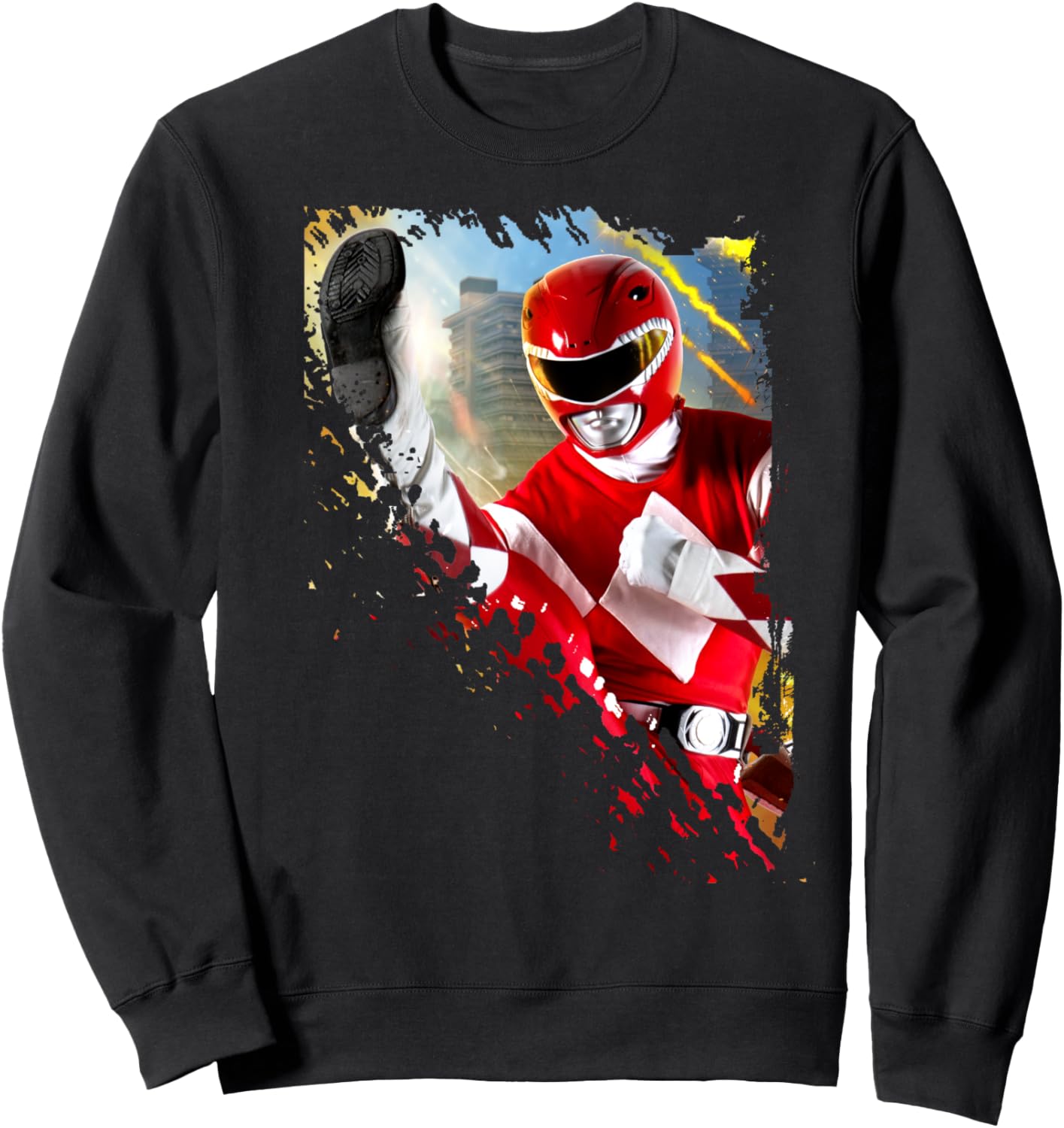 

Толстовка с изображением Красного Рейнджера из сериала «Могучие Рейнджеры», черная Power Rangers, Черный, Толстовка с изображением Красного Рейнджера из сериала «Могучие Рейнджеры», черная Power Rangers